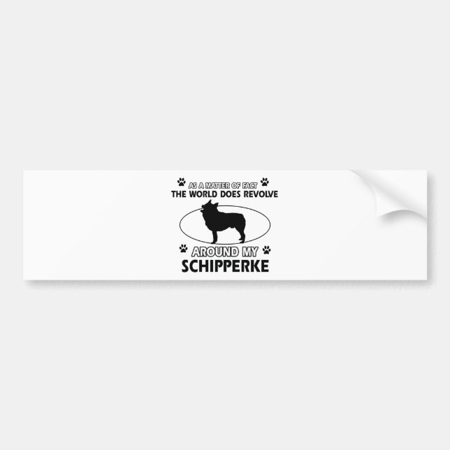 roliga SCHIPPERKEdesigner Bildekal (Framsidan)