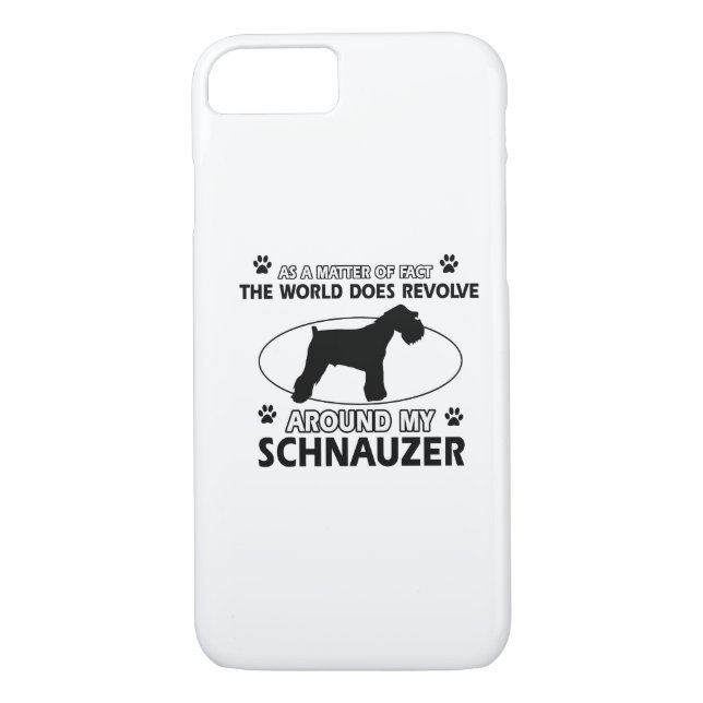 roliga SCHNAUZERdesigner Case-Mate iPhone Skal (Baksida)