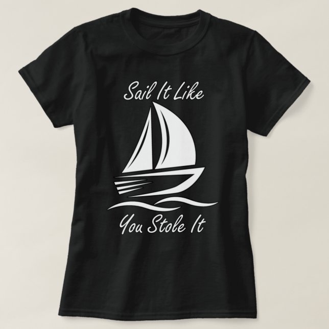 Roliga seglingsslagord t shirt (Design framsida)