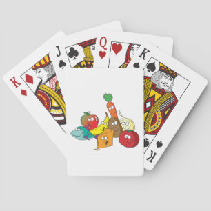 Roliga seriefigurer för matgrupper vänner karaktär casinokort
