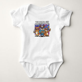 Roliga seriefigursdjur "Beroende av mig" Baby-T-sh T Shirt
