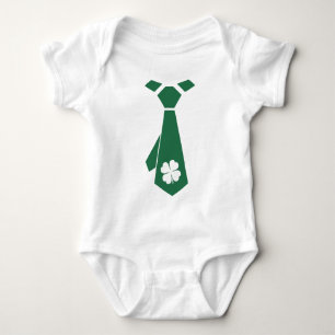 Roliga ShamrockTieSts Patrick Bodysuits för baby Tröja