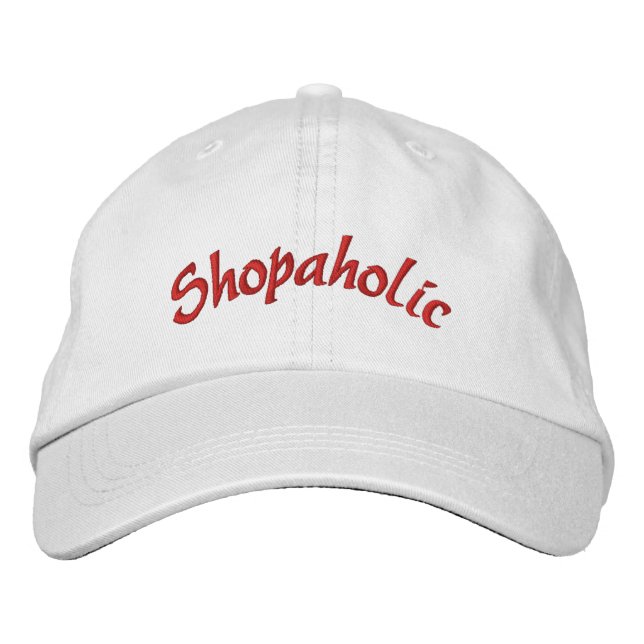 Roliga Shopaholic Broderad Keps (Framsida)