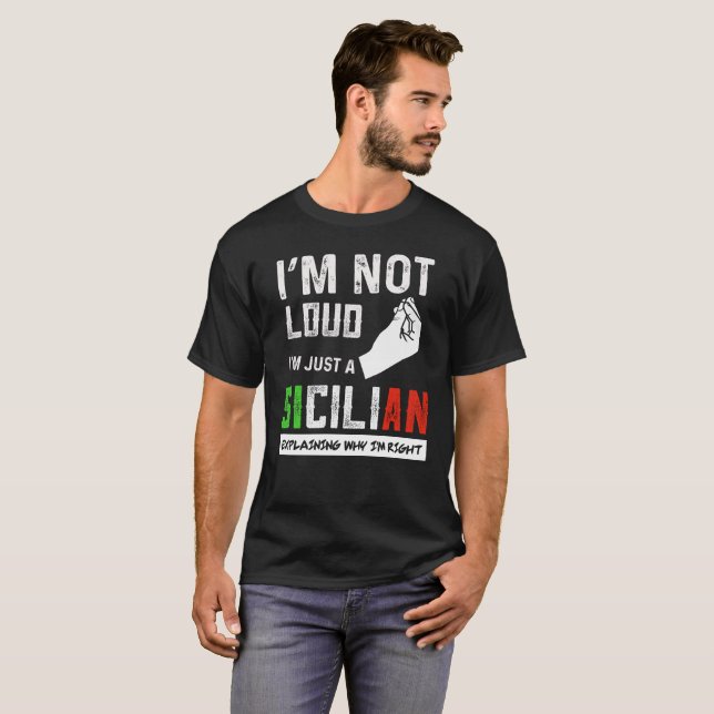 Roliga Sicilian gåvor T Shirt (Hel framsida)