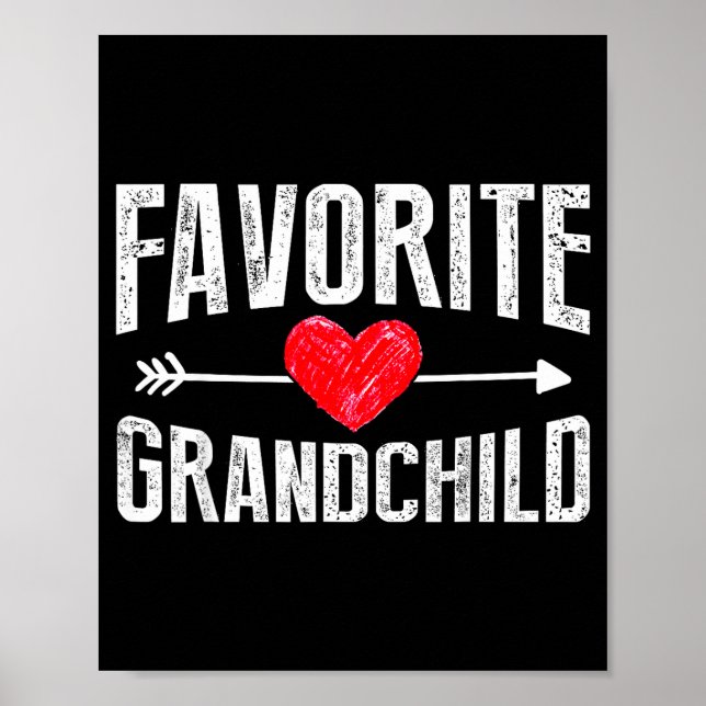Roliga Silade Barnbarn Favorit Barnbarn  Poster (Framsidan)