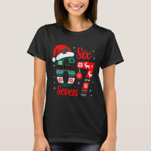 Roliga Six Seven 67 Meme 6 7 Julpyjamas för män  T Shirt