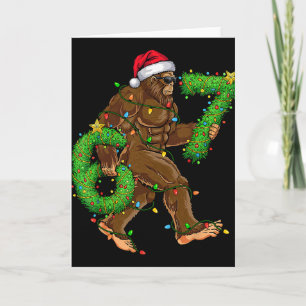 Roliga Six Seven 6 7 Meme Bigfoot Julskjortor Kort