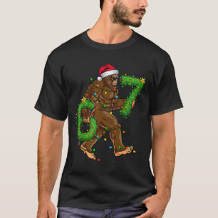Roliga Six Seven 6 7 Meme Bigfoot Jultröjor  T Shirt