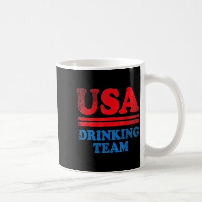 Roliga självständighetsdagskläder USA Drickande Te Kaffemugg (Höger)