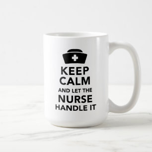 Roliga Sjuksköterske Citat Keep Calm Mugg Sjuksköt