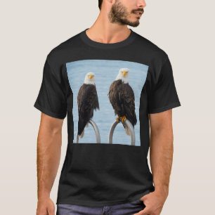 Roliga Skalliga Örnar Griniga Ansikten Humoristisk T Shirt