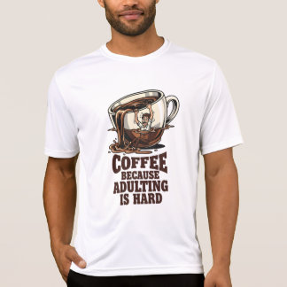 Roliga skämt för vuxna som älskar kaffe t shirt