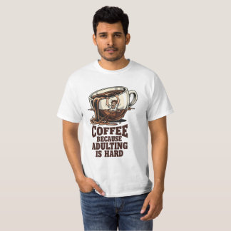 Roliga skämt för vuxna som kan relatera till Coffe T Shirt