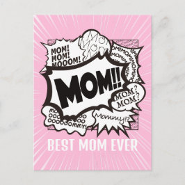 Roliga skämtande mors dag tack-kort vykort