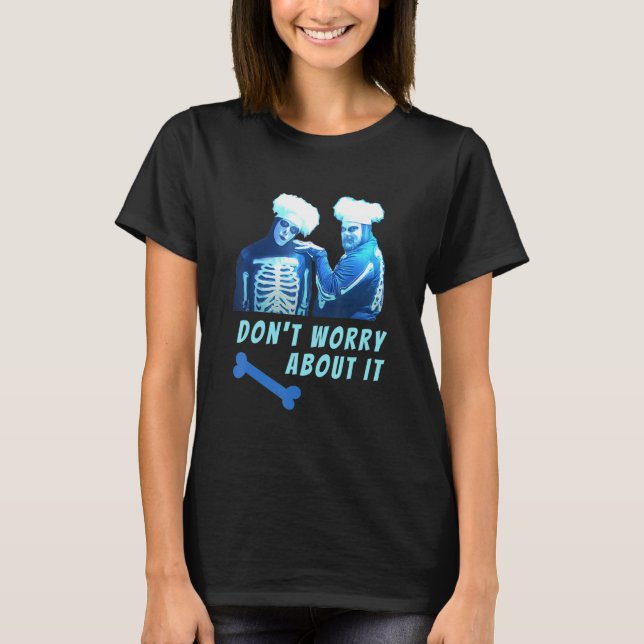 Roliga skelett David Pumpkins Oroa Er inte Mäns Kl T Shirt (Framsida)