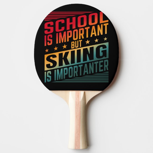 Roliga skidcitat typografi pingisracket (Framsidan)