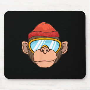 Roliga skidmonkeyglasögon Gorilla Skidåkning Berg Musmatta