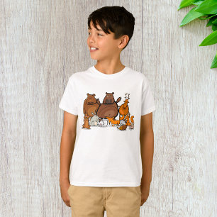 Roliga skogsdjur söta skogslevande varelser t shirt