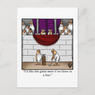 Roliga skojiga golfskämt Postkort Vykort