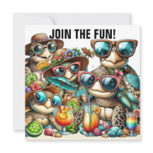 Roliga Sköldpaddor samlas