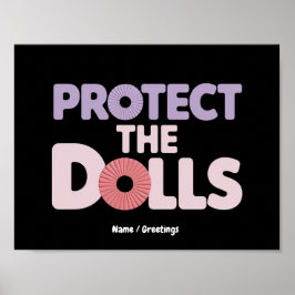 Roliga Skydda Dockorna: Transkvinnors Solidaritet Poster