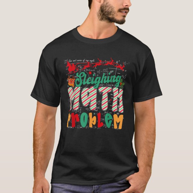 Roliga slädföring Matematikproblem Humor Lärare Ju T Shirt (Framsida)