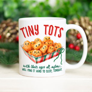 Roliga Små Potatispannkattar Holiday Humor Julpres Kaffemugg
