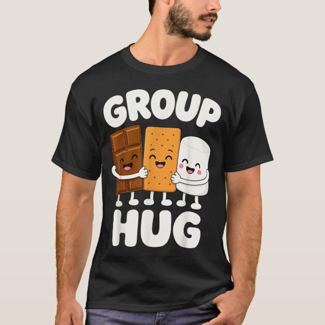Roliga s'mores marshmallow lägereld  t shirt (Framsida)