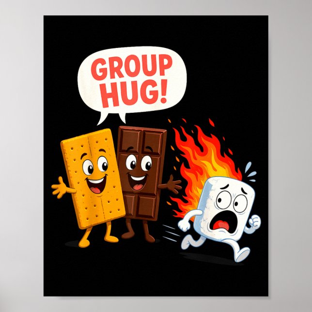 Roliga s'mores-marshmallow  poster (Framsidan)