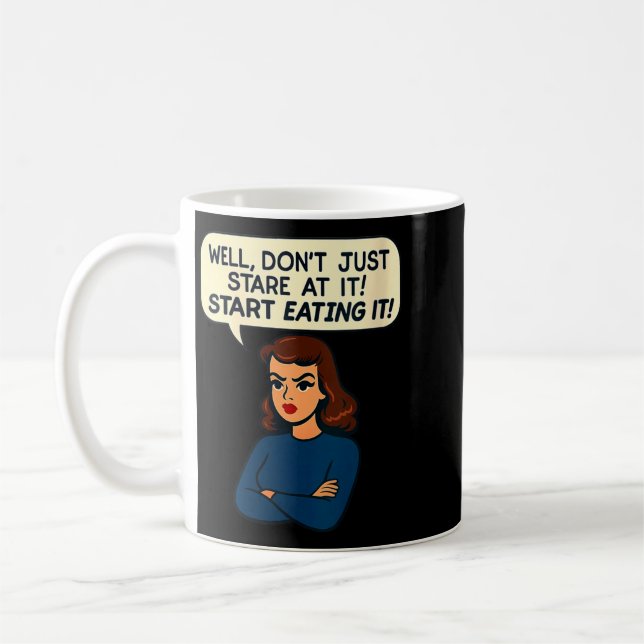 Roliga Snarkiga Kvinnocitat Sarcasstiska Vuxna Kaffemugg (Vänster)