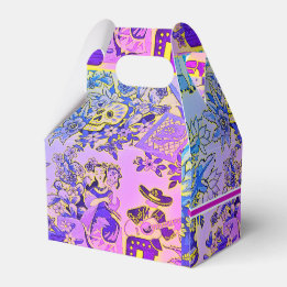 Roliga Sockersockar Hispanic Fiesta Indigo Violett Presentaskar