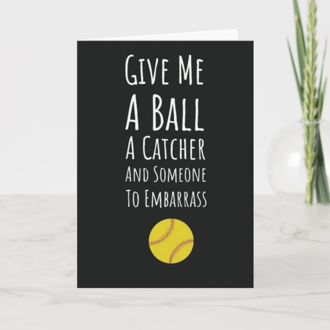 Roliga Softboll Pitcher Kort Spelare Sport Flickor (Framsida)