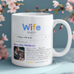 Roliga sökresultat för bästa fru någonsin med foto kaffemugg<br><div class="desc">Rolig mugg till din fru med en 'sök efter fru' logotyp och ett enda sökresultat för "Bästa fru någonsin", med din frus namn, ett foto, ditt personliga meddelande och en 5-stjärnig betyg. Om du behöver hjälp med att anpassa denna, vänligen skicka ett meddelande till mig med knappen nedan, så hjälper...</div>