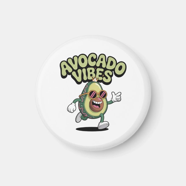 Roliga solglasögon Avokado Magnet (Framsidan)