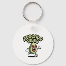Roliga solglasögon Avokado Nyckelring