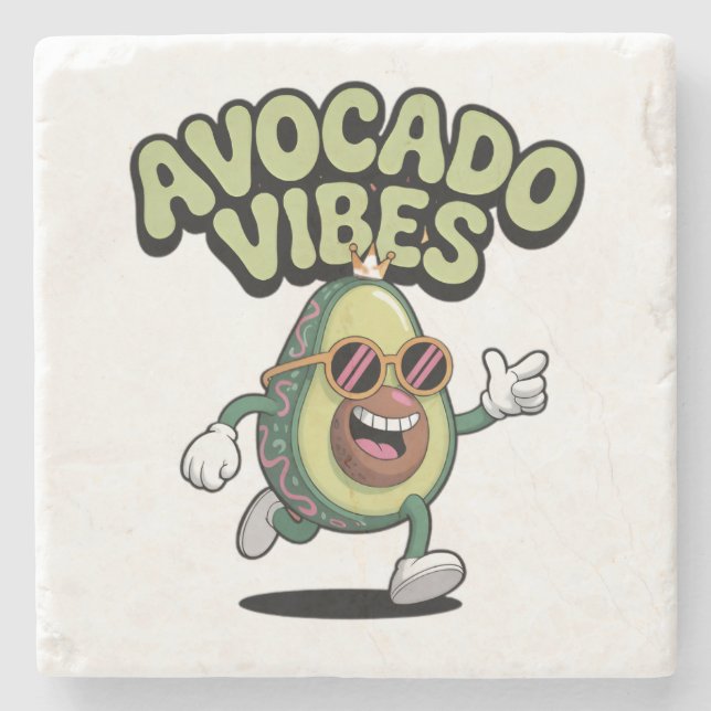 Roliga solglasögon Avokado Stenunderlägg (Framsidan)