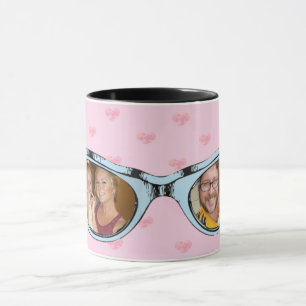 Roliga solglasögon foto personlig kaffemugg