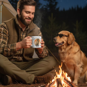 Roliga solglasögon Golden Retriever Personalisera Kaffemugg