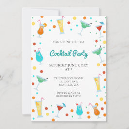 Roliga sommar drinkar cocktailparty inbjudningar