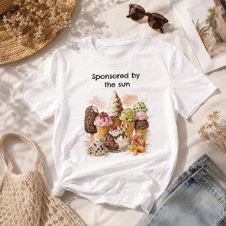 Roliga sommar-glass barn t shirt