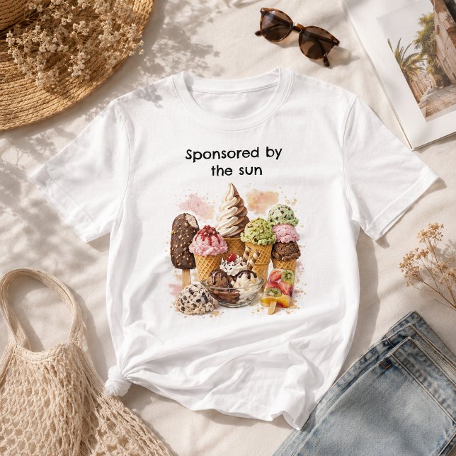 Roliga sommar-glass barn t shirt (Skapare uppladdad)