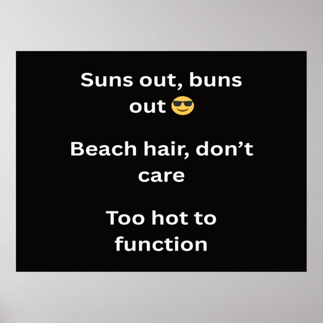 Roliga sommar t-shirt slogans 2026 trendande beach poster (Framsidan)