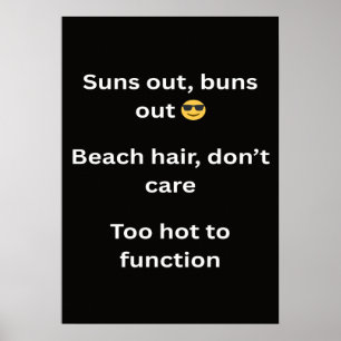 Roliga sommar t-shirt slogans 2026 trendiga beach poster