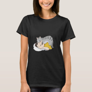 Roliga söta katter älskar mänskligt vardagslivs hu t shirt
