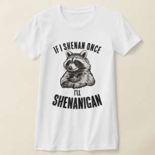 Roliga söta tvättbjörn djur skoj roliga t shirt