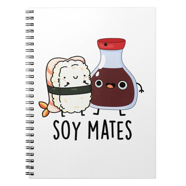 Roliga Soy Mates Sojasås Puns Anteckningsbok (Framsidan)