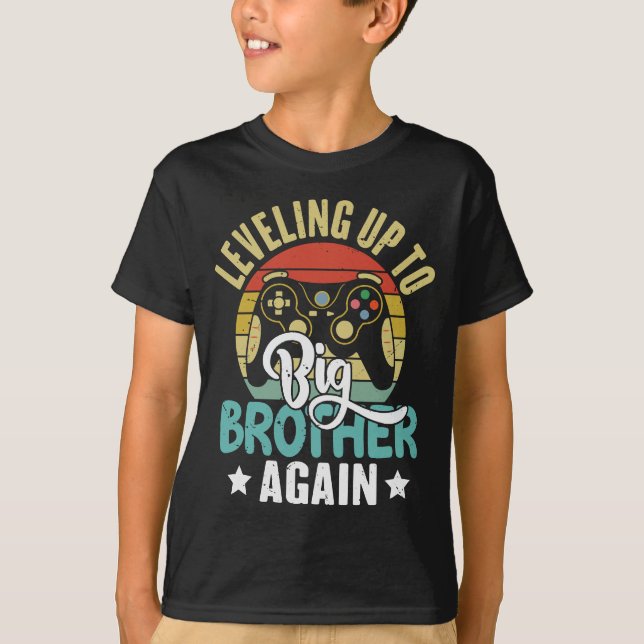 Roliga spel när man blir storebror igen t shirt (Framsida)