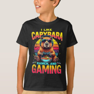 Roliga Spelälskare Jag Gillar Capyra Ramen Och Spe T Shirt