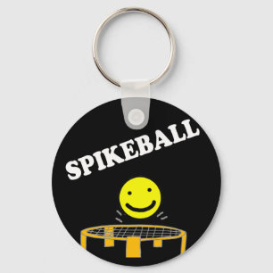 Roliga Spikeball förtjänar med leendeansiktekons Nyckelring