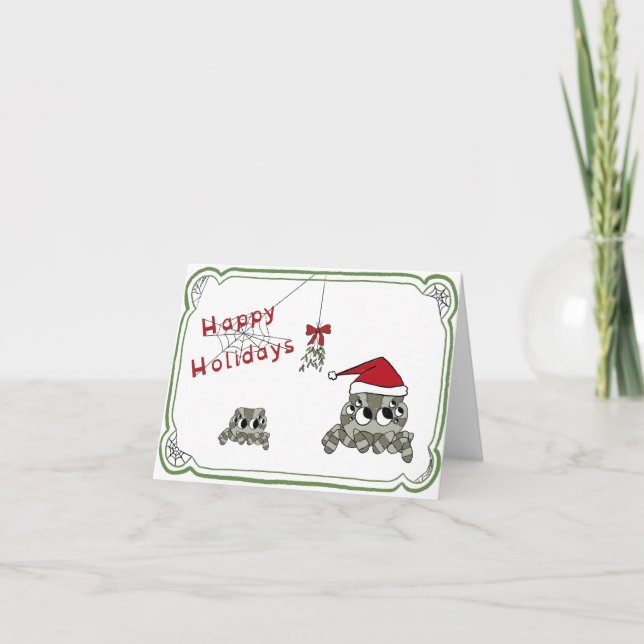 Roliga spindlars höjtkort helgkort (Framsida)